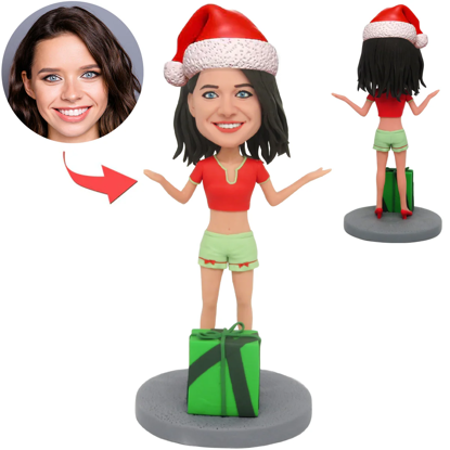Picture of Christmas Gifts - Surprise Girl | Personalized Bobbleheads for the Special Someone as a Unique Gift Idea