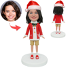 Picture of Christmas Gifts - Happy Girl | Personalized Bobbleheads for the Special Someone as a Unique Gift Idea