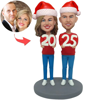 Picture of Happy New Year Christmas Gift | Personalized Bobbleheads for the Special Someone as a Unique Gift Idea