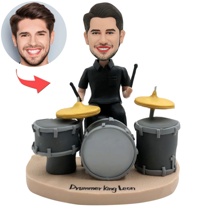 Picture of Male Playing the Drums | Personalized Bobbleheads for the Special Someone as a Unique Gift Idea