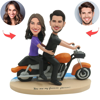 Picture of Couple with Locomotive| Personalized Bobbleheads for the Special Someone as a Unique Gift Idea