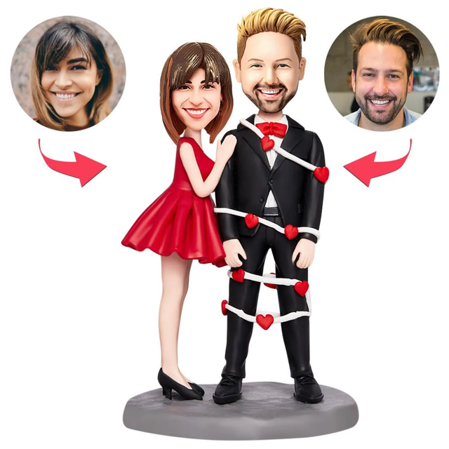 Picture of Custom Bobbleheads: Valentine’s Love Game | Personalized Bobbleheads for the Special Someone as a Unique Gift Idea｜Best Gift Idea for Birthday, Christmas, Thanksgiving etc.
